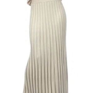 ILLA ILLA Cream Maxi Pleated Skirt Women Size Small